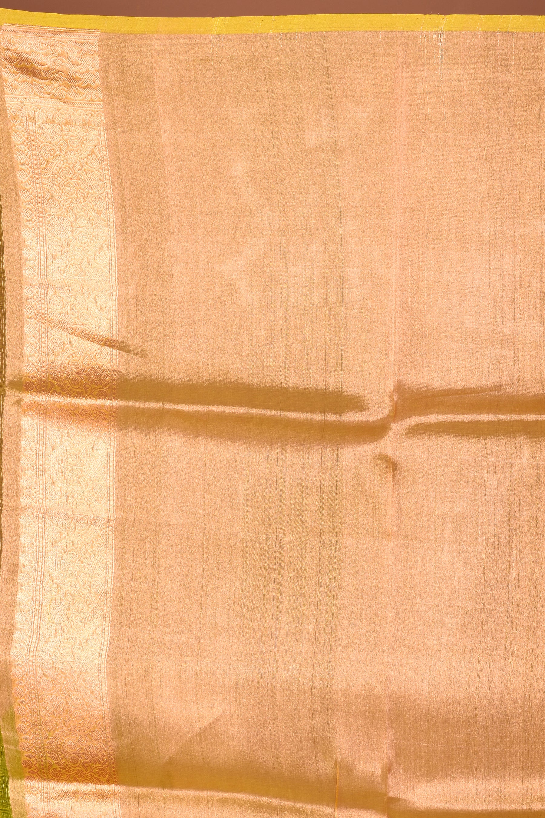Yellow Pure Tissue Saree - Keya Seth Exclusive