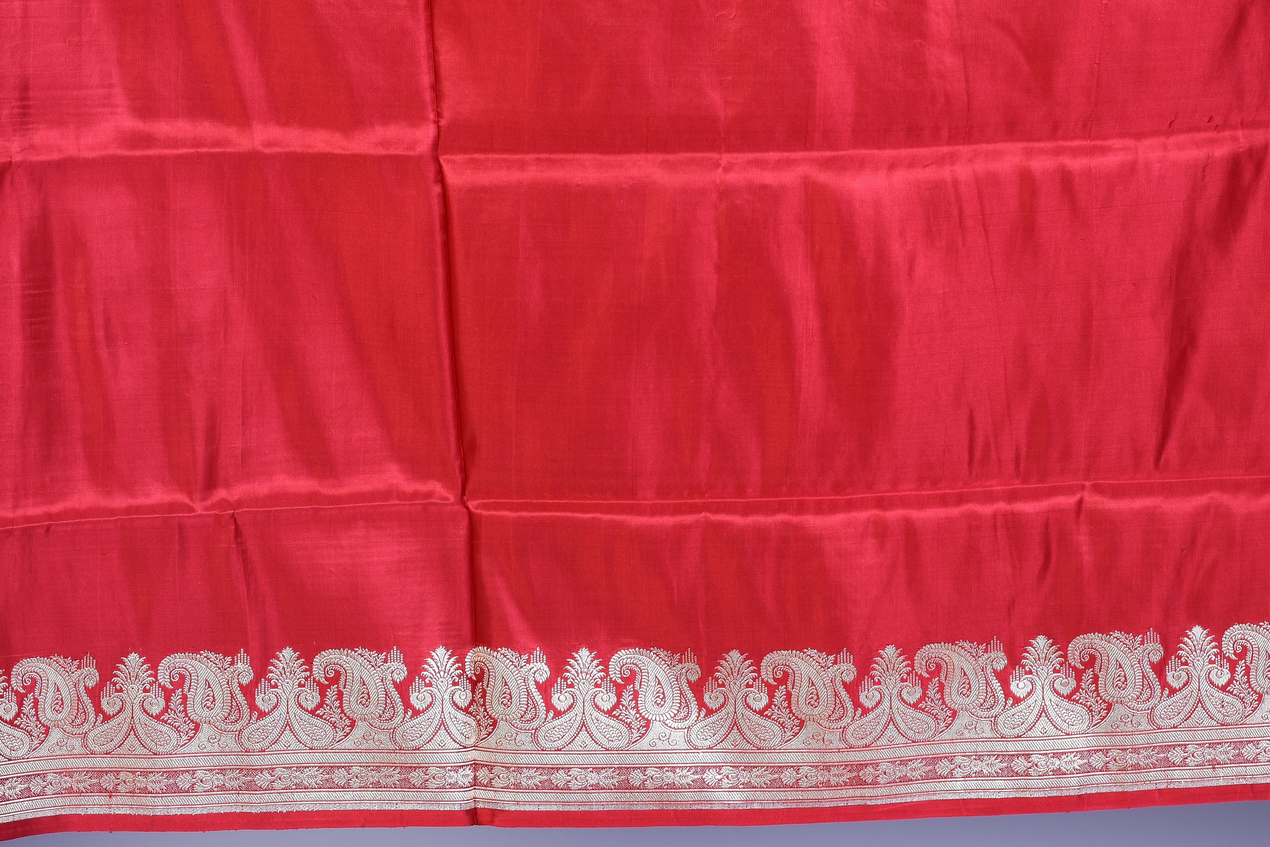 Red Pure Banarasi Saree with Blouse Piece - Keya Seth Exclusive