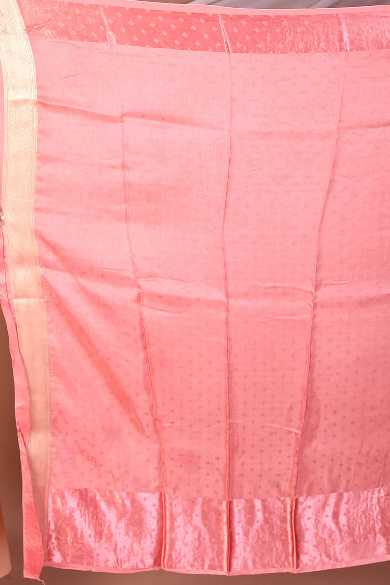 Mauve Blended Mashru Silk Saree - Keya Seth Exclusive