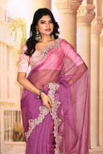 Load image into Gallery viewer, Mauve Jimmy Choo Saree
