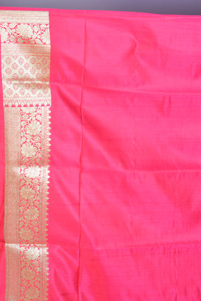 Peach Banarasi Saree with Blouse Piece - Keya Seth Exclusive