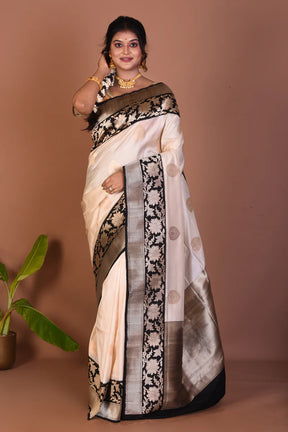 White Pure Katan Saree - Keya Seth Exclusive