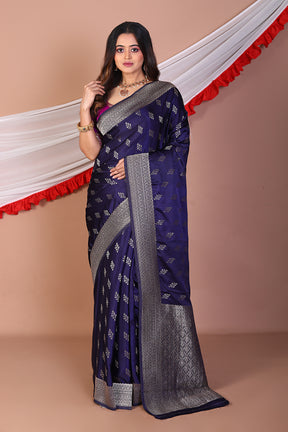 Violet Blended Mashru Silk - Keya Seth Exclusive