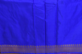Royal Blue Pure Katan Saree - Keya Seth Exclusive