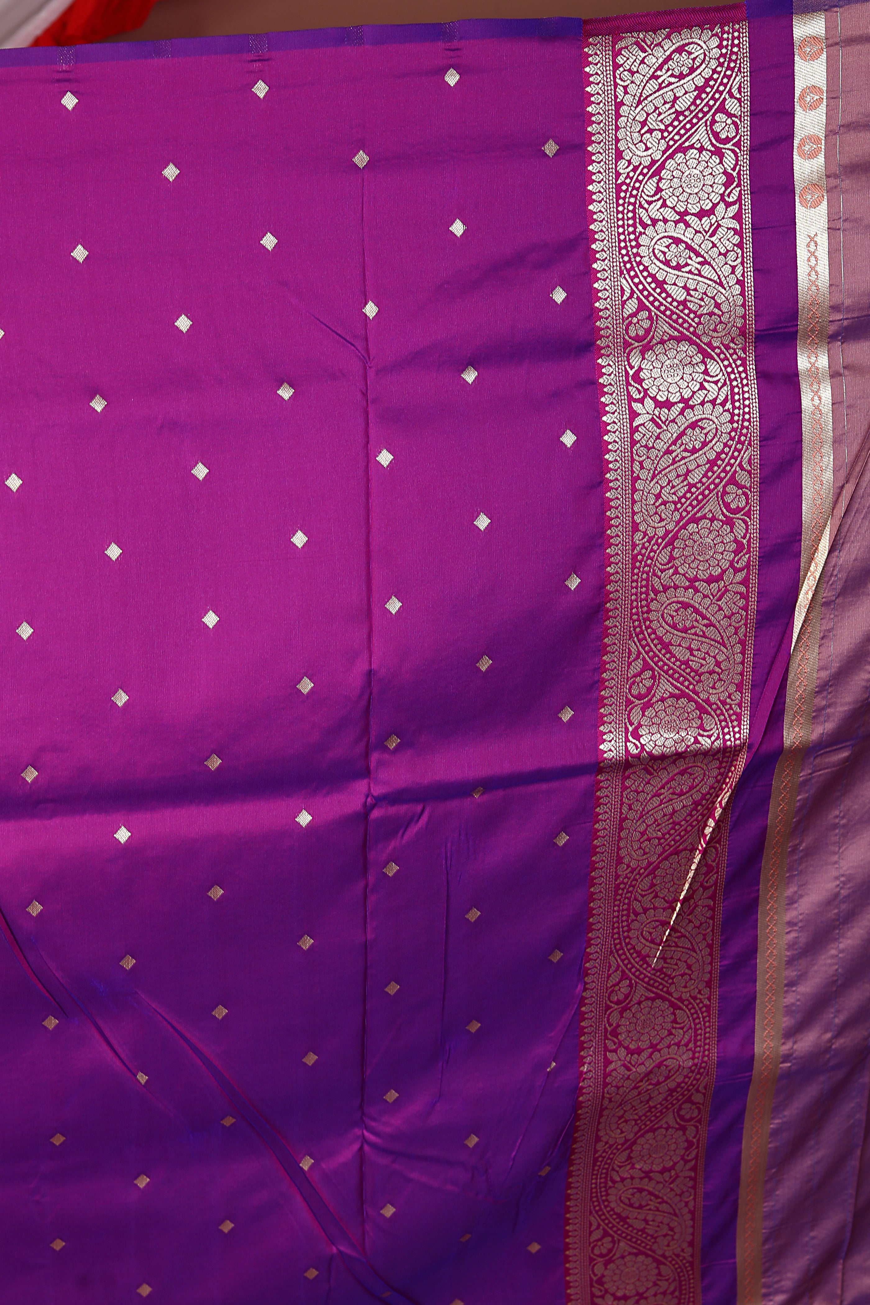 Dual Tone Lavender Blended Mashru Silk Saree - Keya Seth Exclusive