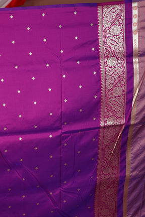 Dual Tone Lavender Blended Mashru Silk Saree - Keya Seth Exclusive