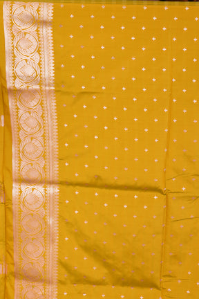 Olive Green Blended Mashru Silk Saree - Keya Seth Exclusive