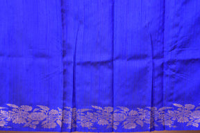 Royal Blue Pure Tussar Saree - Keya Seth Exclusive
