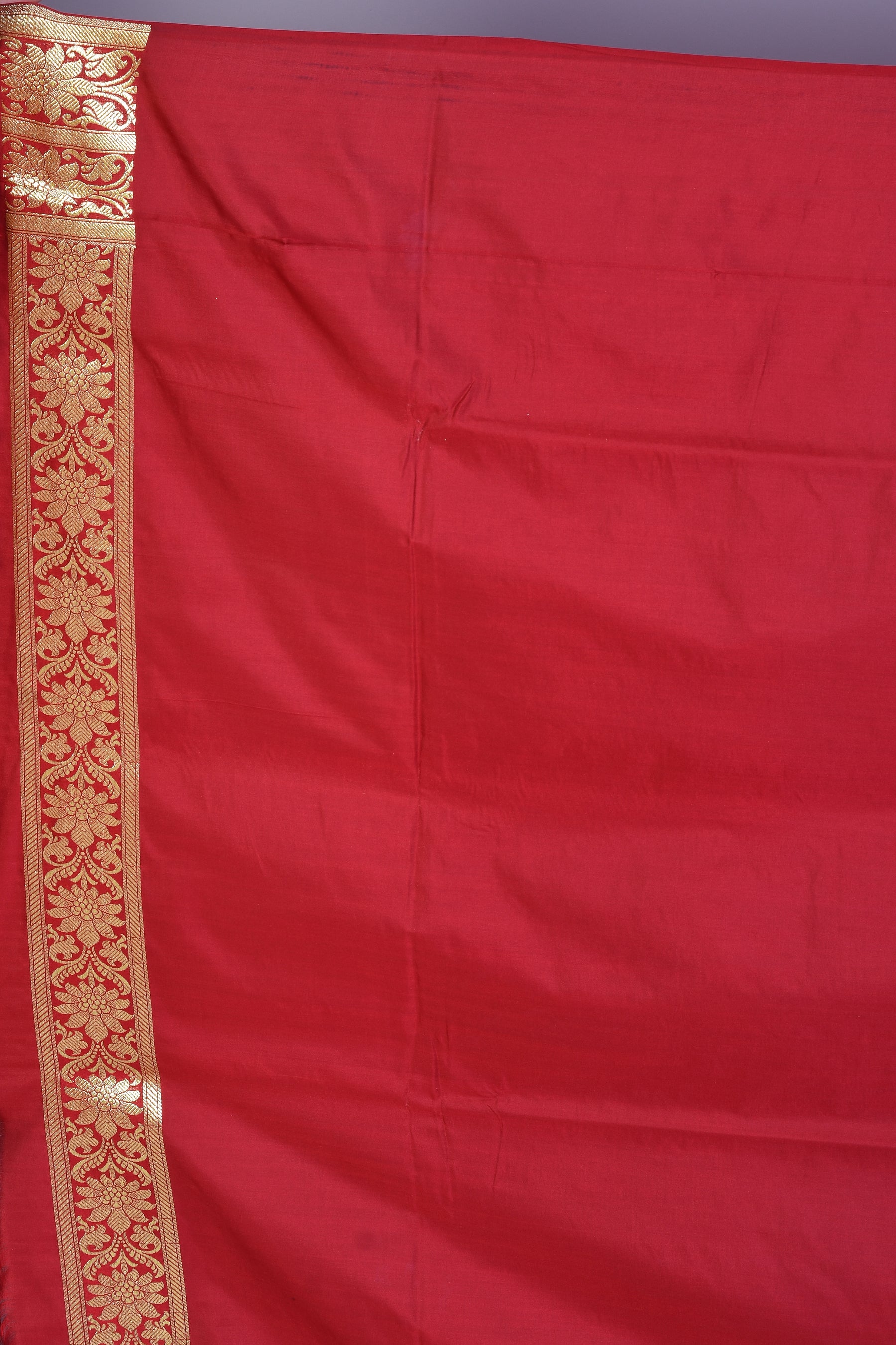 Red Half & Half Banarasi Saree with Blouse Piece - Keya Seth Exclusive