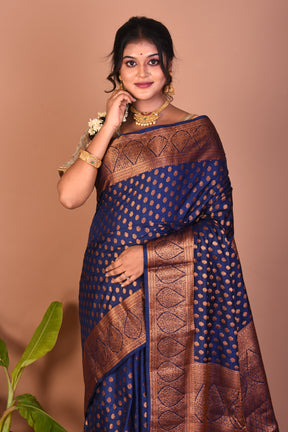 Navy Blue Art Silk Saree - Keya Seth Exclusive