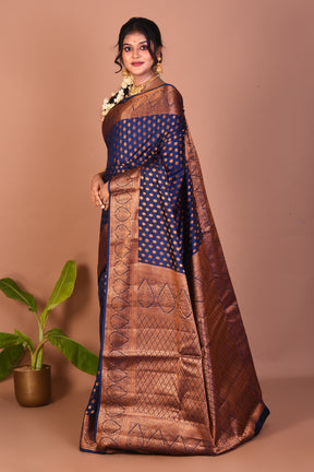Navy Blue Art Silk Saree - Keya Seth Exclusive