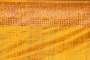 Yellow Pure Tussar Saree - Keya Seth Exclusive