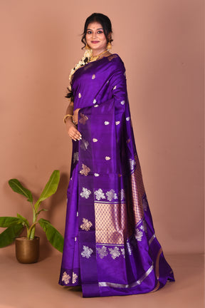 Violet Pure Katan Saree - Keya Seth Exclusive