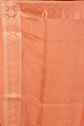 Rust Blended Silk Saree - Keya Seth Exclusive
