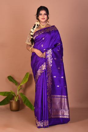 Violet Pure Tussar Saree - Keya Seth Exclusive