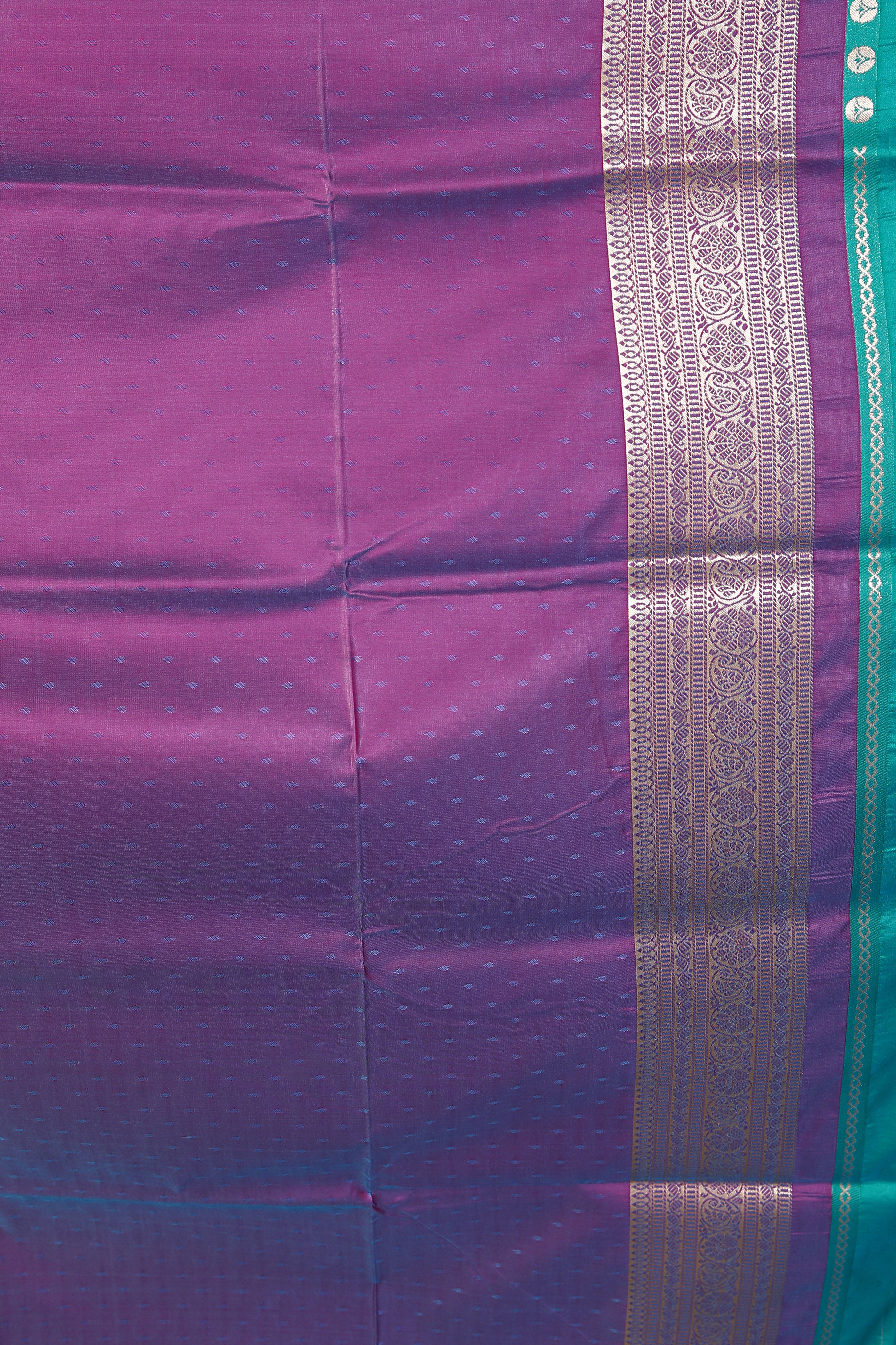 Sea Green Blended Mashru Silk Saree - Keya Seth Exclusive