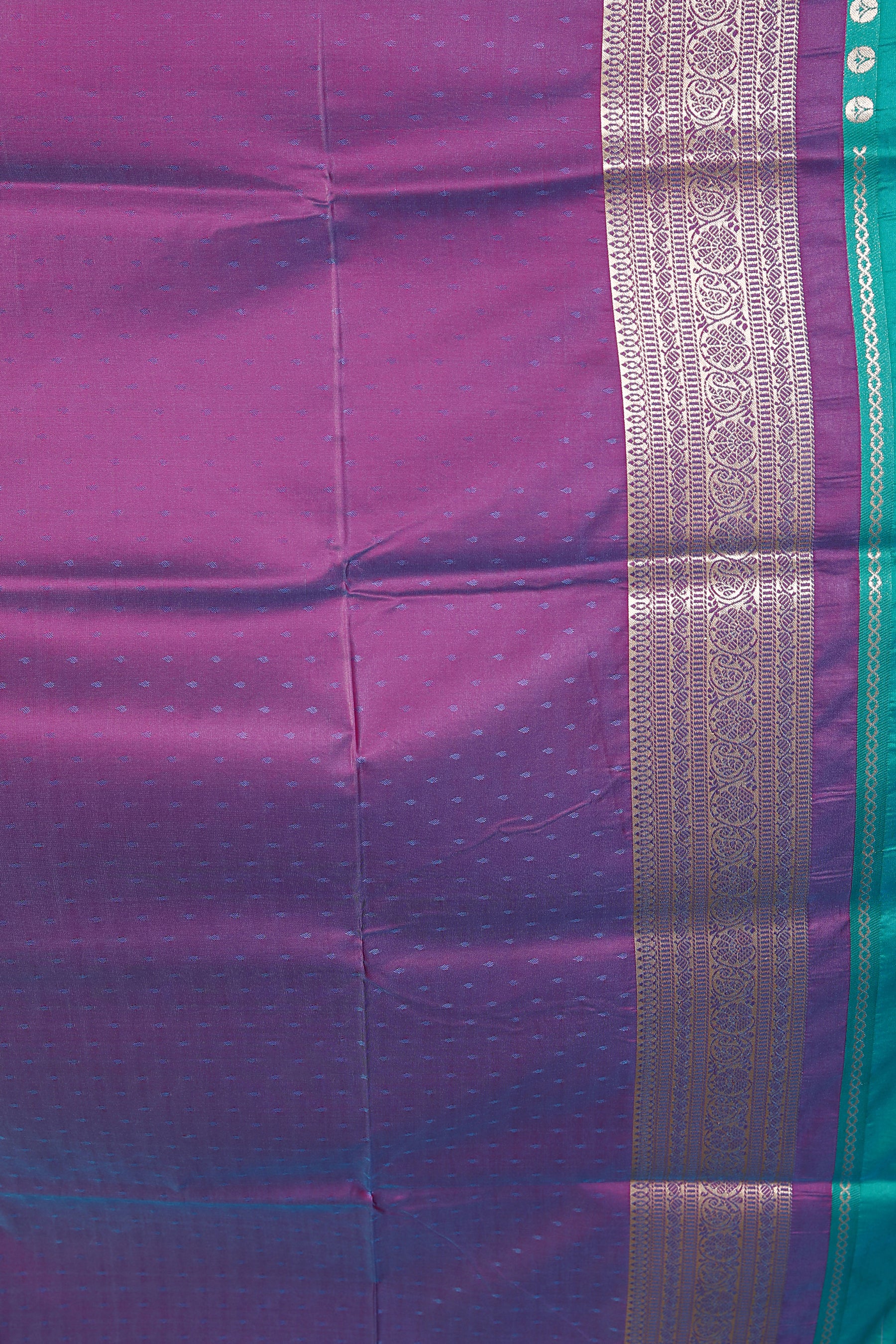 Sea Green Blended Mashru Silk Saree - Keya Seth Exclusive