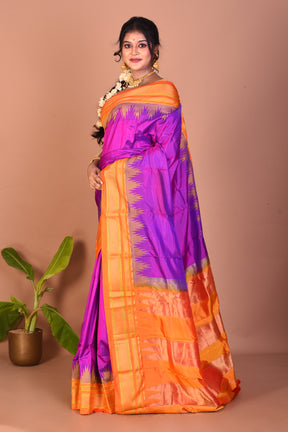 Purple Pure Kanjivaram Silk Saree - Keya Seth Exclusive