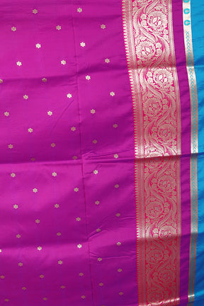 Blue Blended Mashru Silk Saree - Keya Seth Exclusive