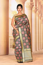 Load image into Gallery viewer, Pretty Black Pink Semi Silk Saree - Keya Seth Exclusive
