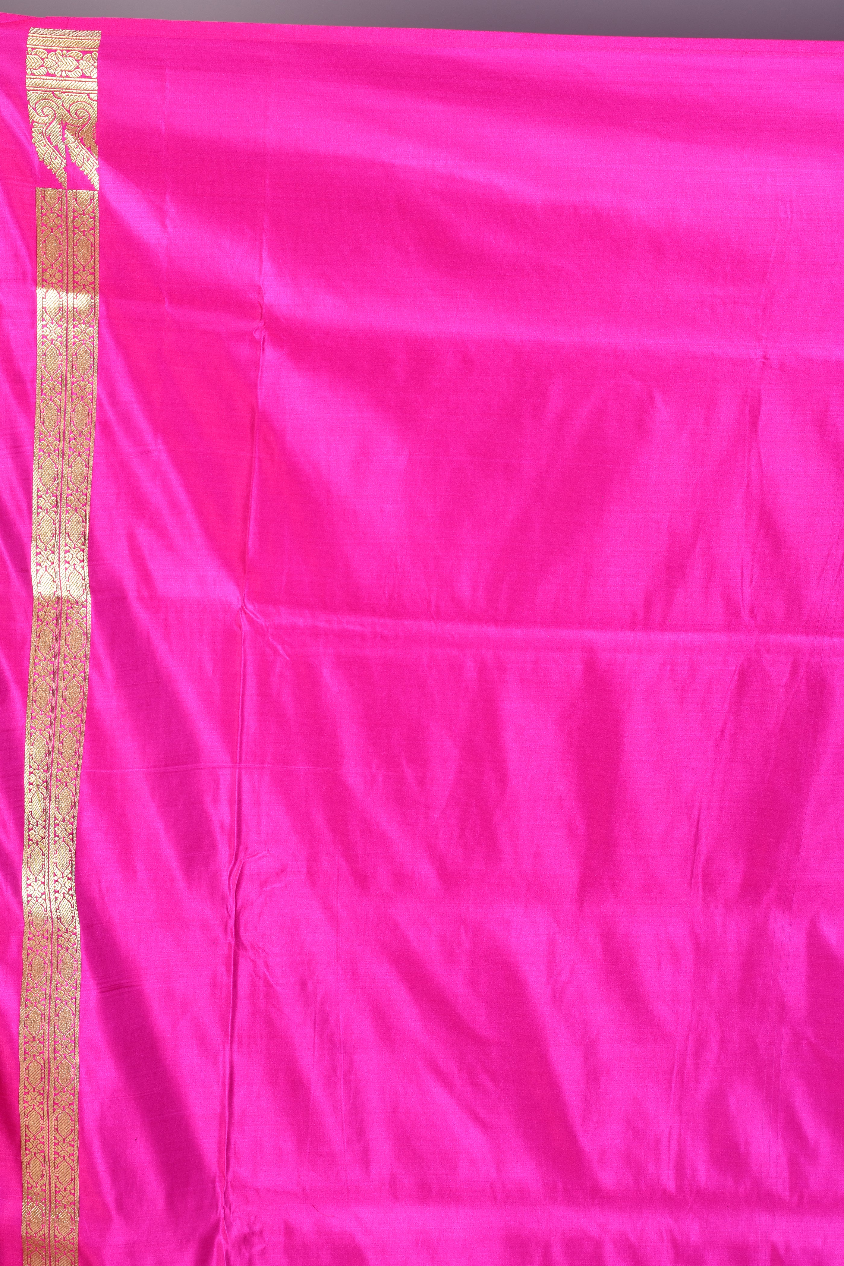 Pink Half & Half Banarasi Saree with Blouse Piece - Keya Seth Exclusive