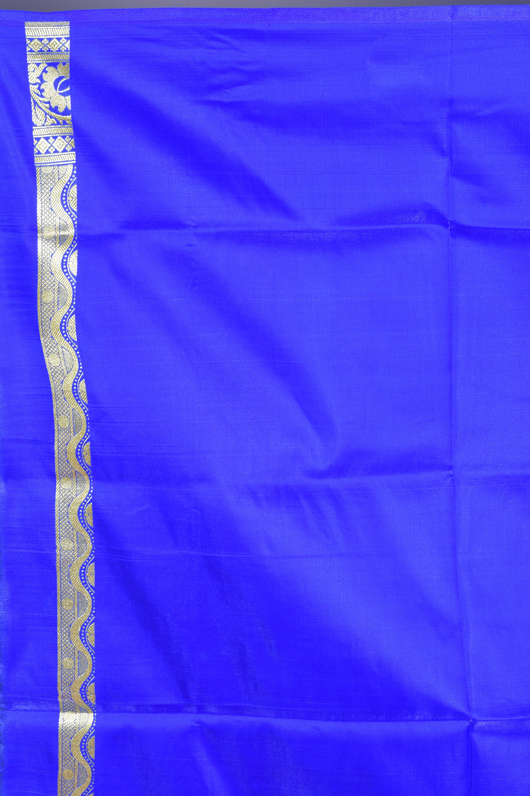 Royal Blue Half & Half Banarasi Saree with Blouse Piece - Keya Seth Exclusive