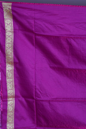 Magenta Banarasi Saree with Blouse Piece - Keya Seth Exclusive