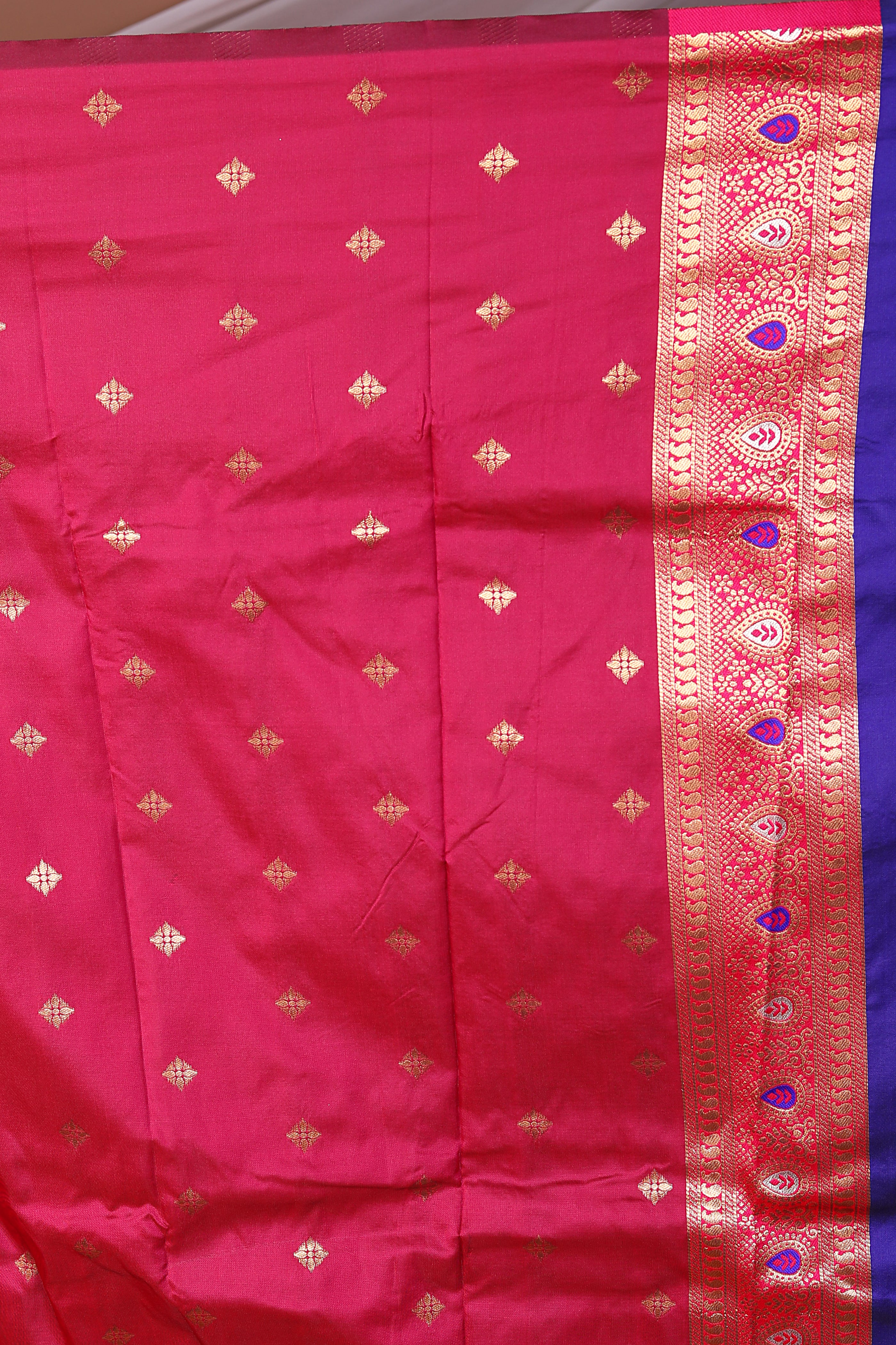 Purple Blended Mashru Silk Saree - Keya Seth Exclusive