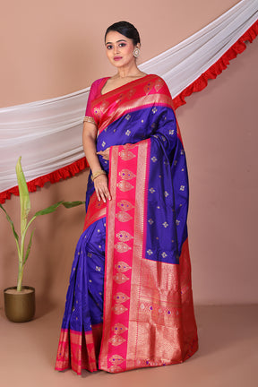Purple Blended Mashru Silk Saree - Keya Seth Exclusive