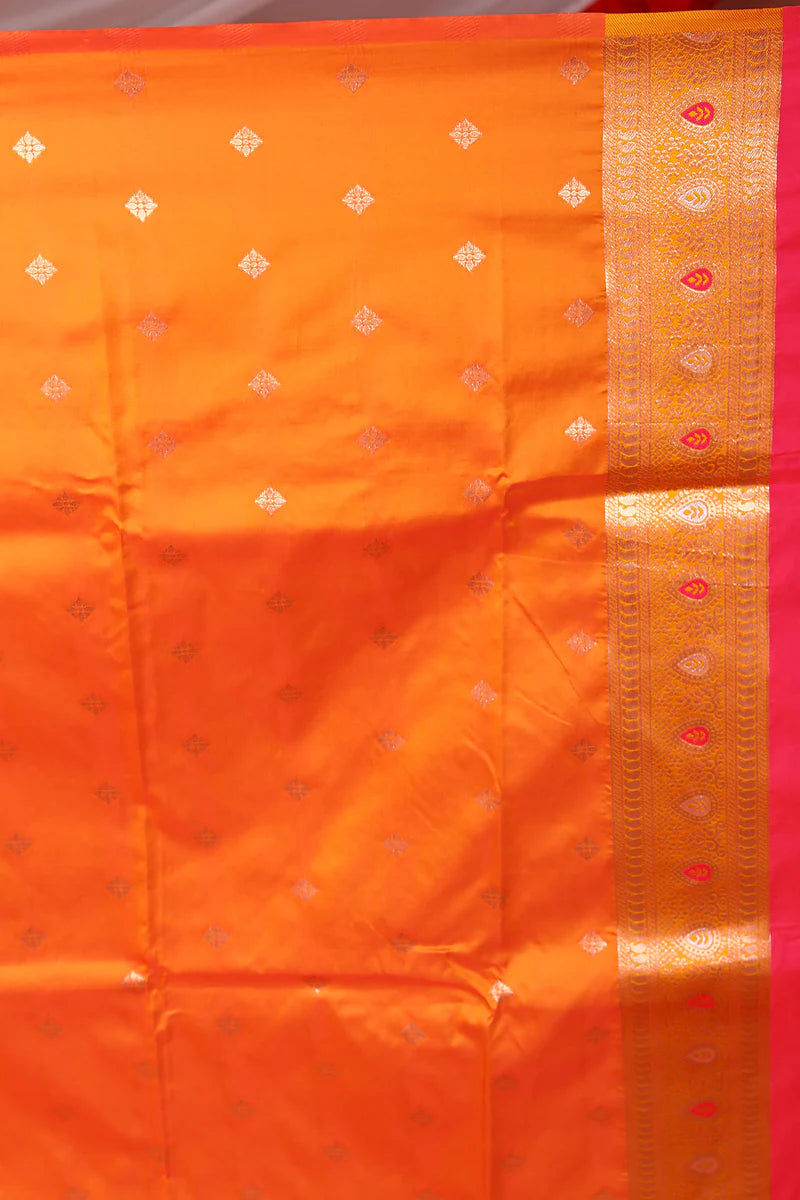 Rose Pink Blended Mashru Silk Saree - Keya Seth Exclusive