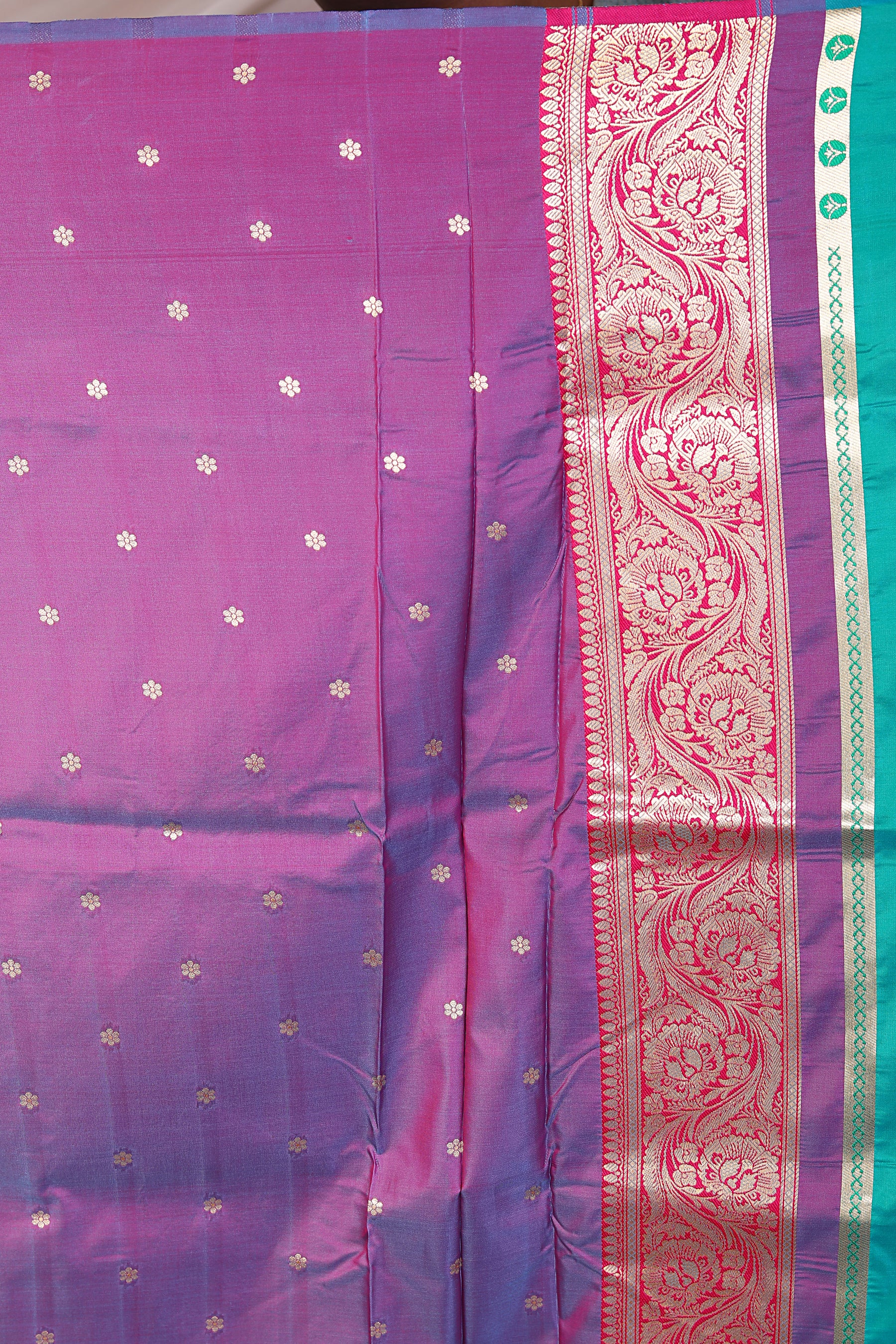 Rama Green Blended Mashru Silk - Keya Seth Exclusive