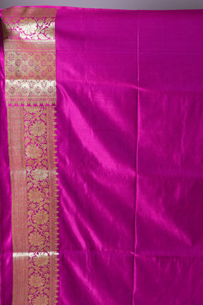 Magenta Banarasi Saree with Blouse Piece - Keya Seth Exclusive