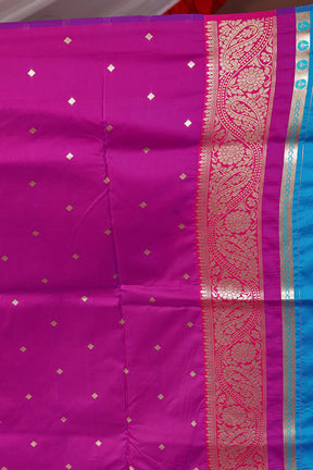 Blue Blended Mashru Silk Saree - Keya Seth Exclusive