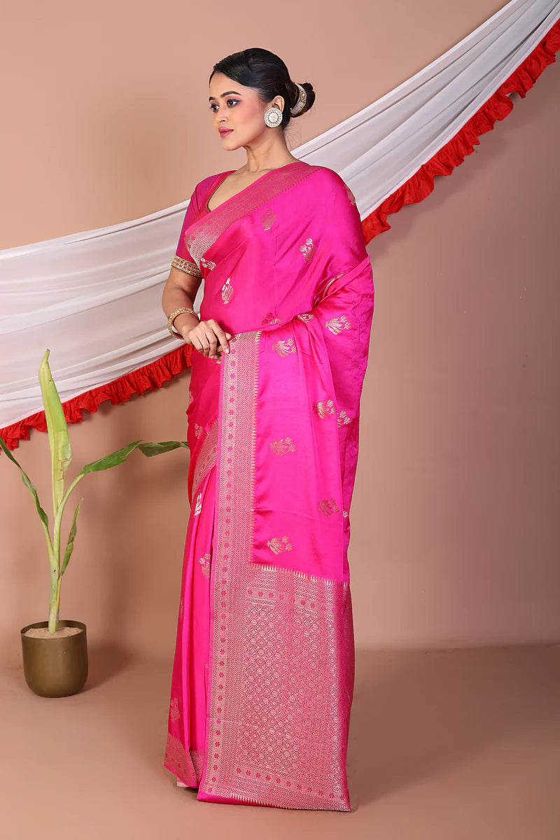 Rani Blended Mushro Silk Saree - Keya Seth Exclusive