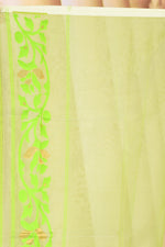 Load image into Gallery viewer, Lightweight Leaf Green Muslin Saree - Keya Seth Exclusive
