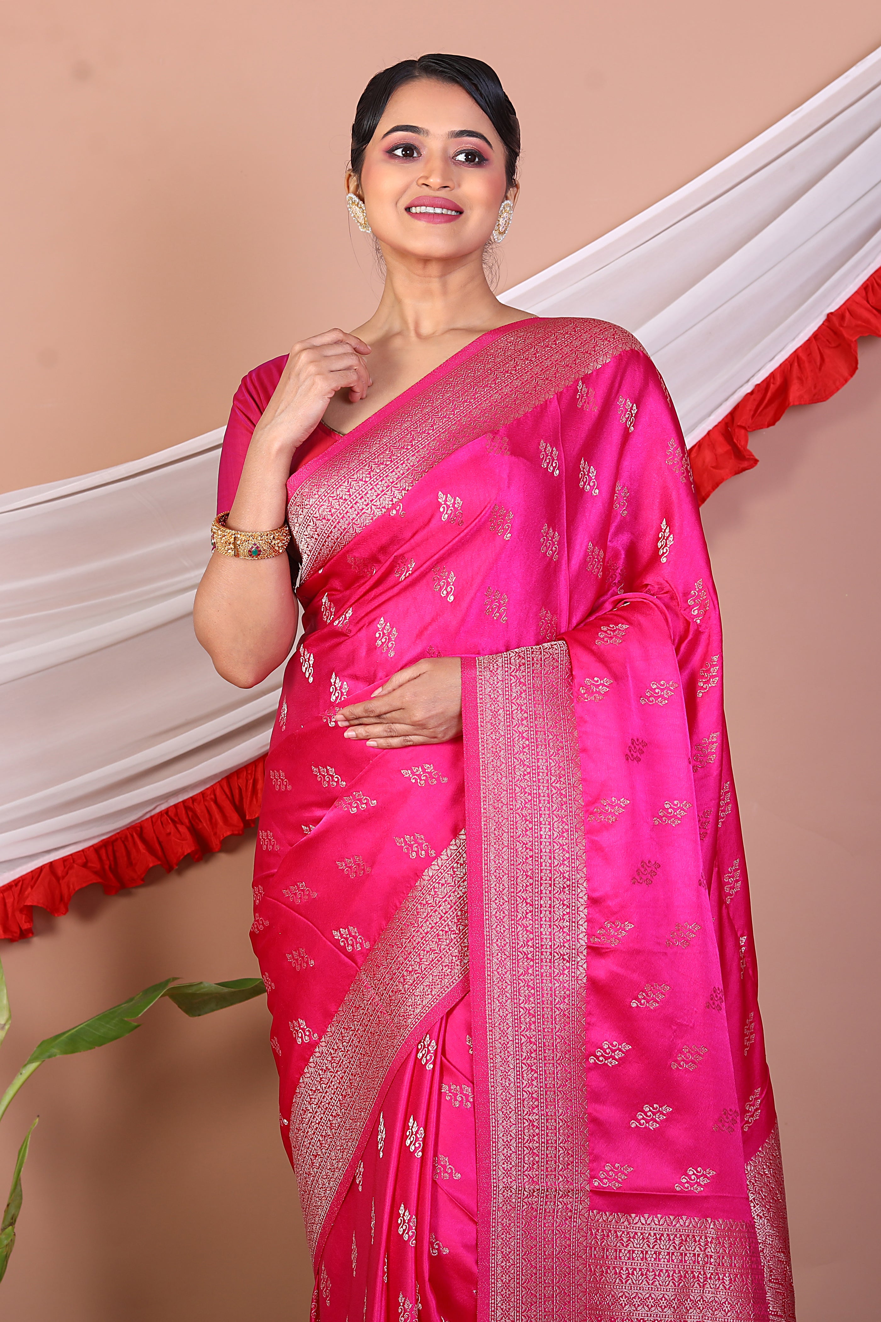 Rani Blended Mashru Silk Saree - Keya Seth Exclusive