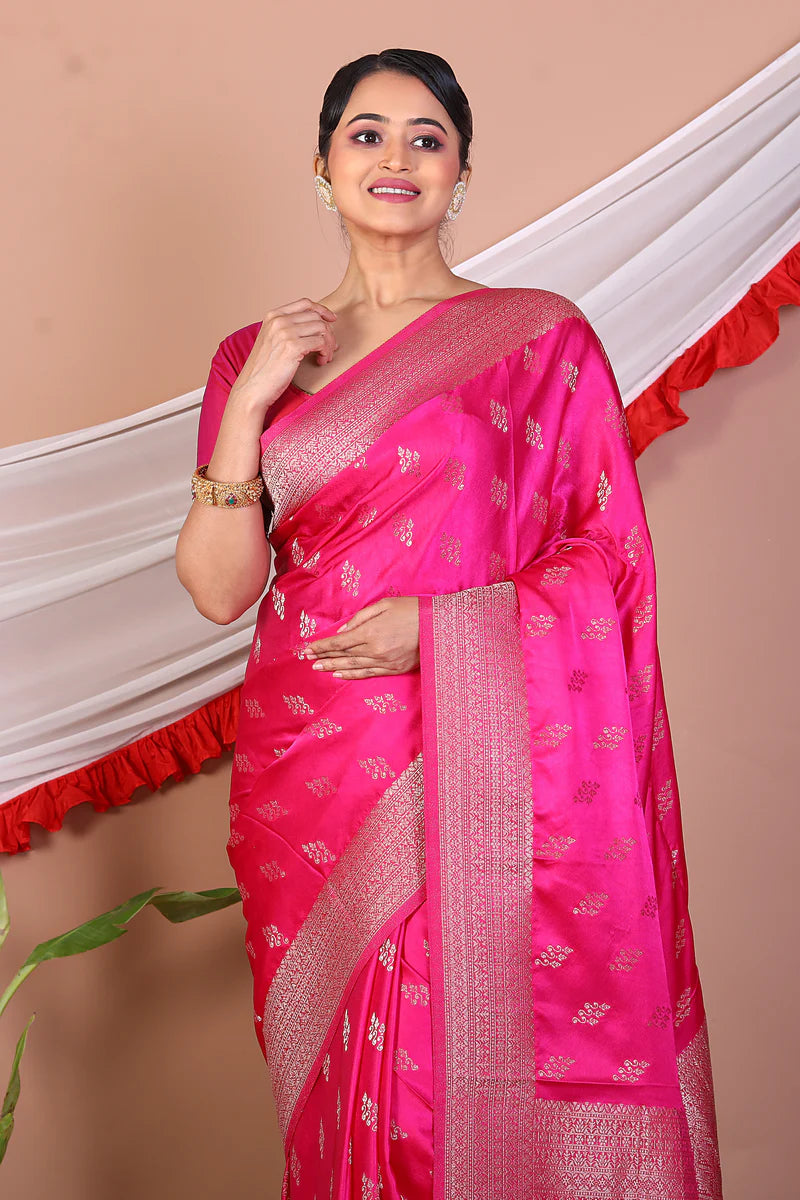 Rani Blended Mashru Silk Saree - Keya Seth Exclusive