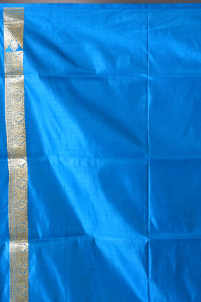 Blue Meenakari Banarasi Saree with Blouse Piece - Keya Seth Exclusive