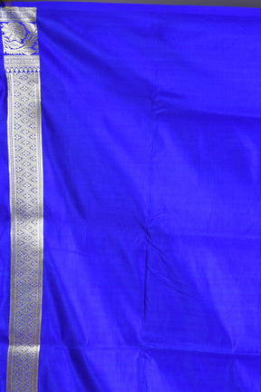 Blue Banarasi Saree with Blouse Piece - Keya Seth Exclusive