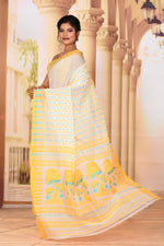 Load image into Gallery viewer, Lightweight White Butta Jamdani Saree - Keya Seth Exclusive
