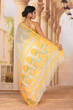 Load image into Gallery viewer, Lightweight White Butta Jamdani Saree - Keya Seth Exclusive
