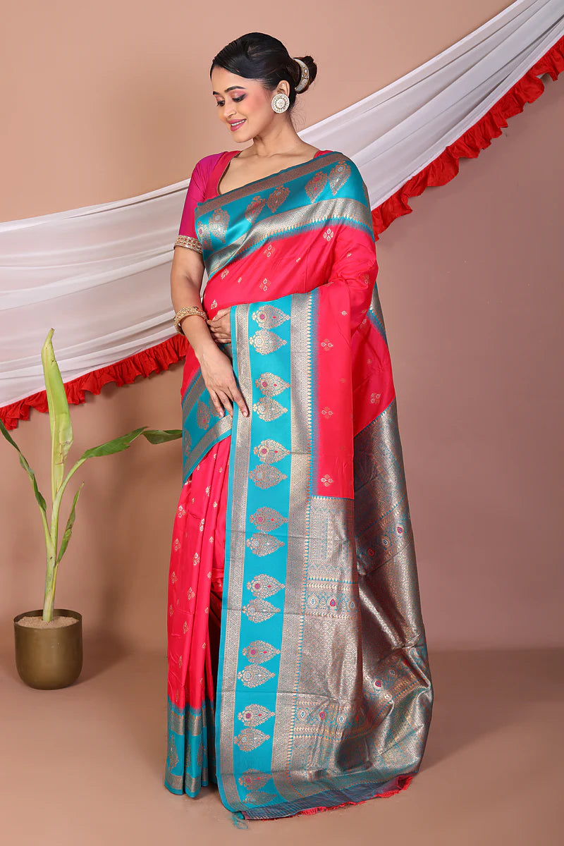 Rani Blended Mashru Silk Saree - Keya Seth Exclusive