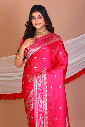 Pink Blended Mashru Silk Saree - Keya Seth Exclusive