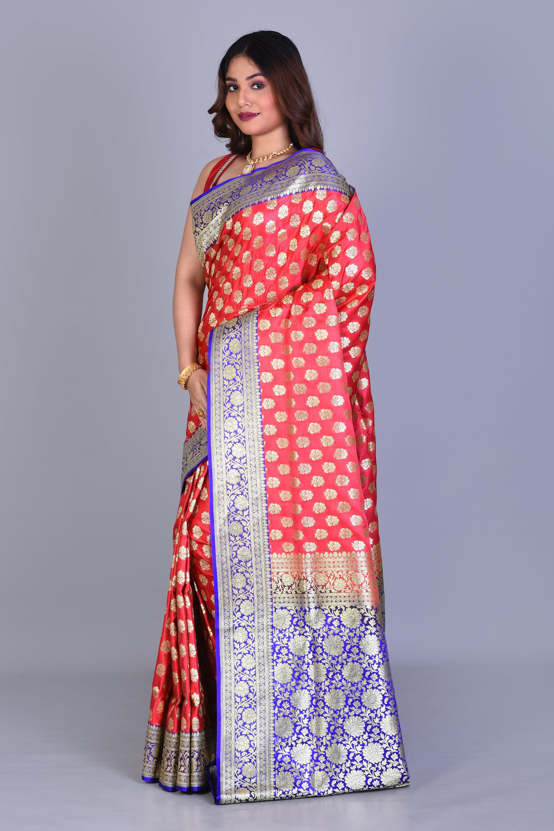 Pink Banarasi Saree with Blouse Piece - Keya Seth Exclusive