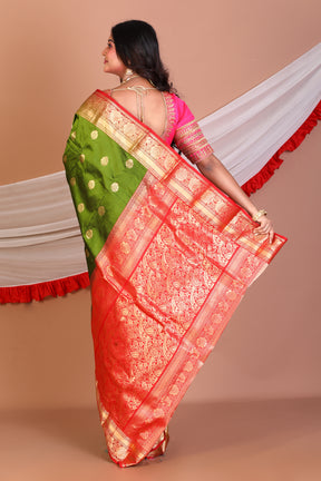 Green Pure Kanjivaram Silk Saree - Keya Seth Exclusive