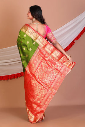 Green Pure Kanjivaram Silk Saree - Keya Seth Exclusive