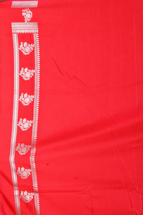 Red Blended Mashru Sik Saree - Keya Seth Exclusive