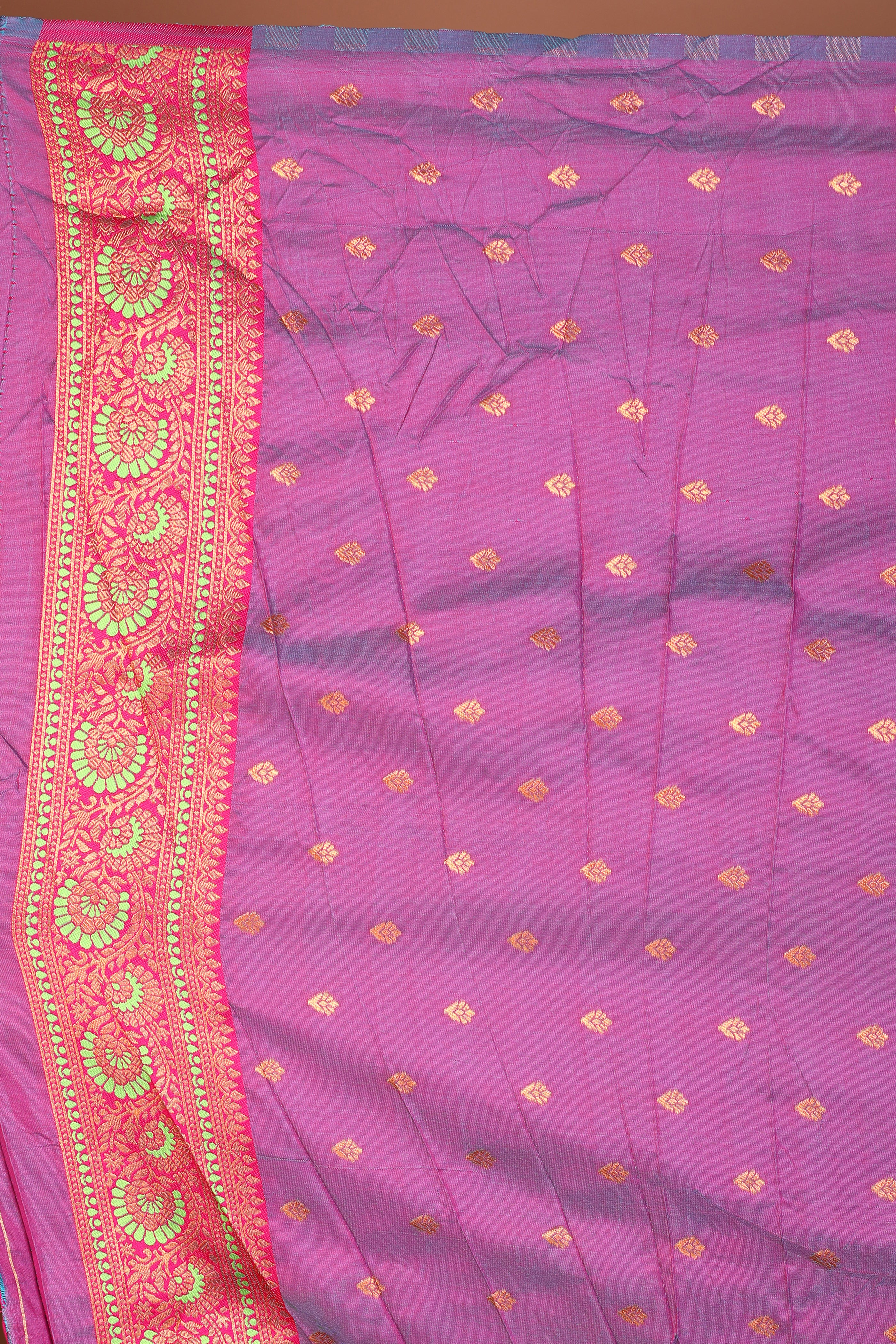Green Blended Katan Silk Saree - Keya Seth Exclusive