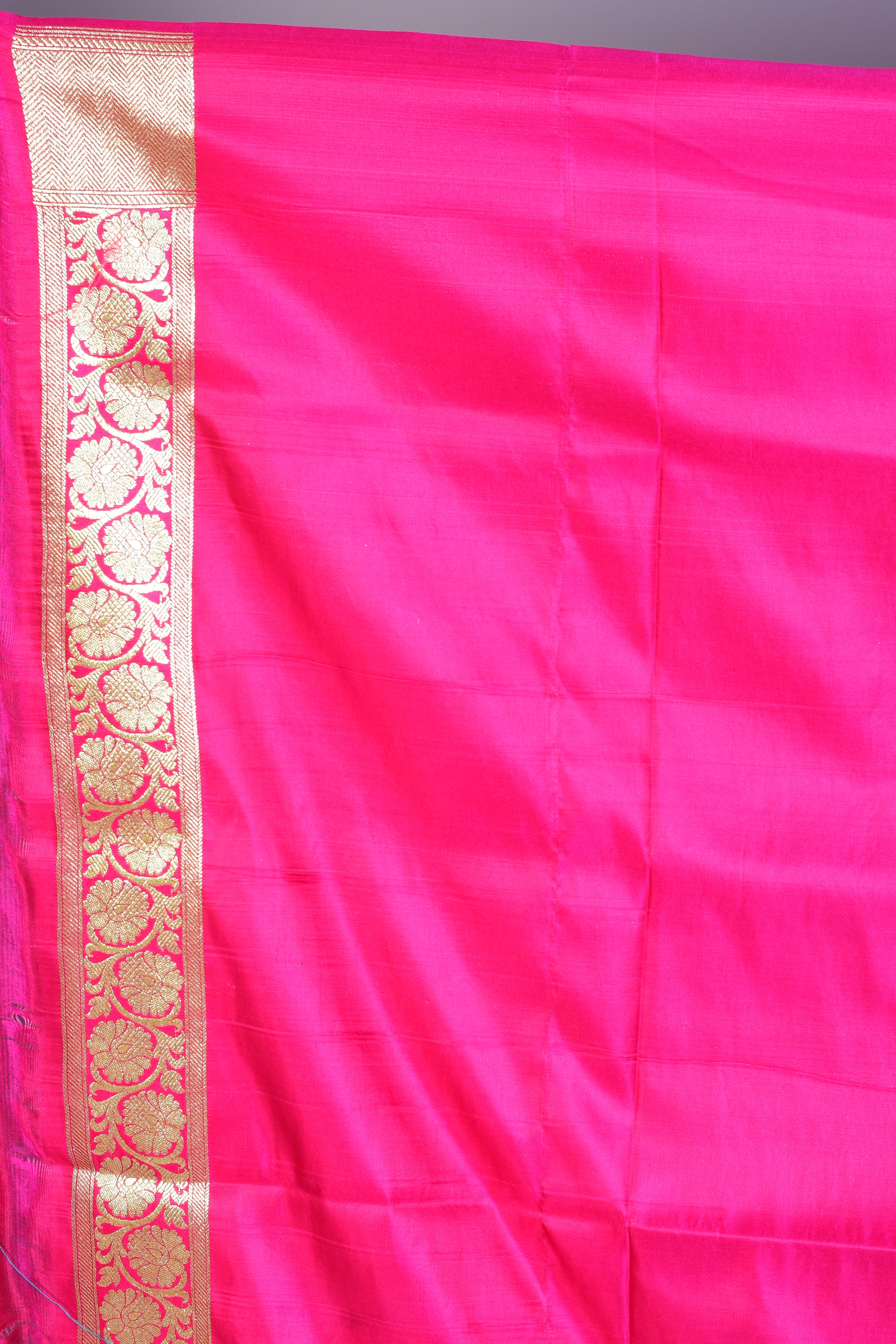 Pink Banarasi Saree with Blouse Piece - Keya Seth Exclusive