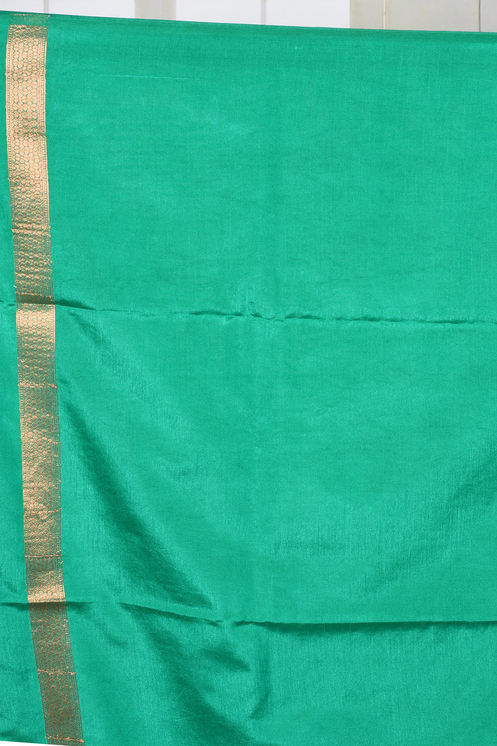 Green Semi Silk Saree - Keya Seth Exclusive